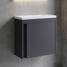 Тумба з раковиною Devit Small 063050A, 50 см, антрацит