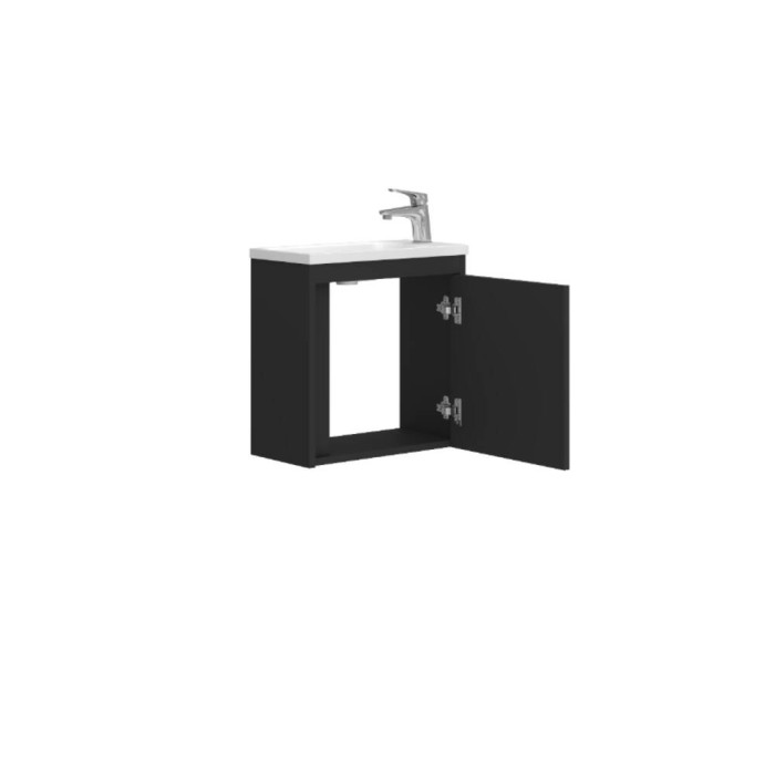Тумба з раковиною Devit Small 063050B, 50 см, чорний