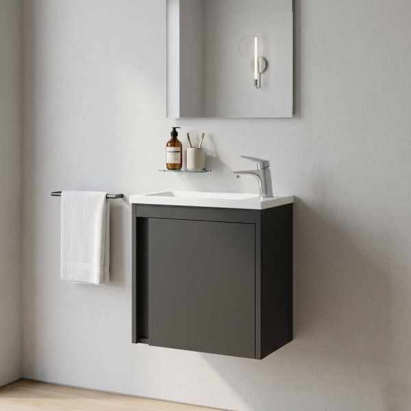 Тумба з раковиною Devit Small 063050B, 50 см, чорний