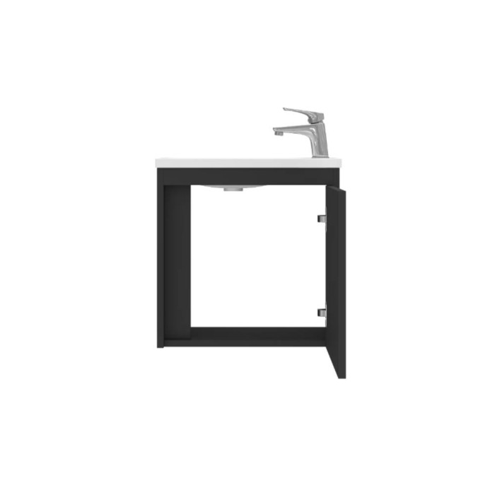 Тумба з раковиною Devit Small 063050B, 50 см, чорний