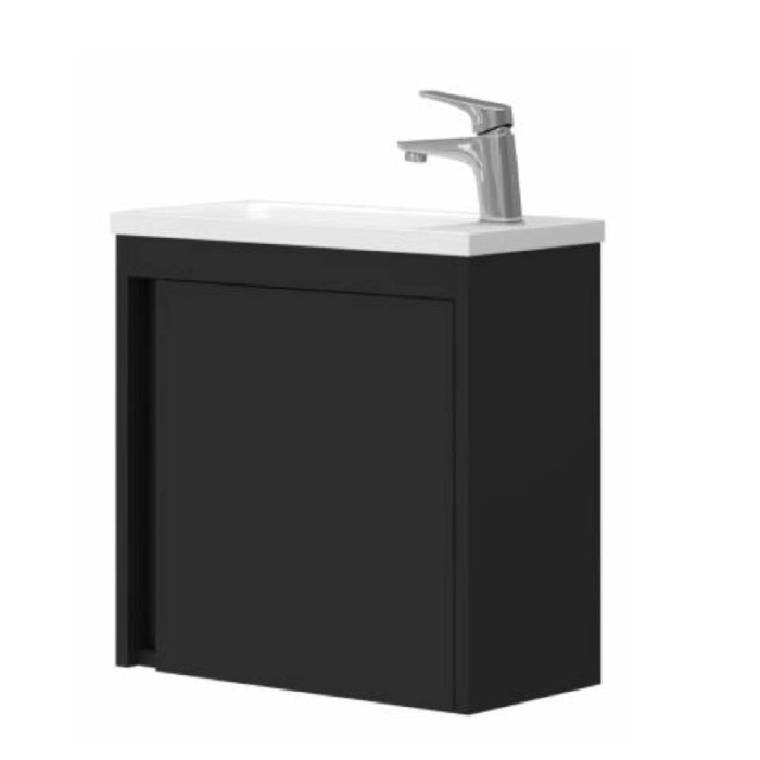 Тумба з раковиною Devit Small 063050B, 50 см, чорний