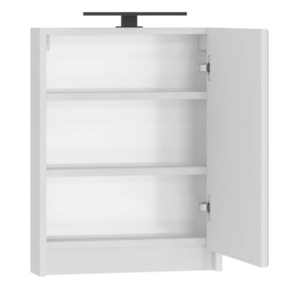 Дзеркальна шафа Devit Small 065050W з підсвіткою, біла