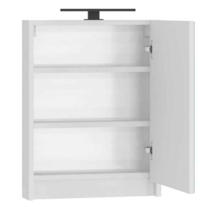 Дзеркальна шафа Devit Small 065050W з підсвіткою, біла