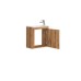 Тумба з раковиною Devit Small 063050O, 50 см, дуб