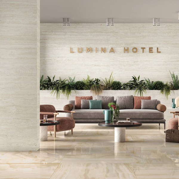 Керамограніт Mirage Elysian Travertino Pearly EY 10 NAT SQ 60x120 см