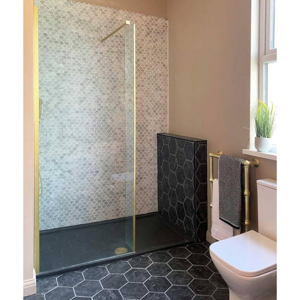 Мозаїка Mozaico de lux DPG185RG-366A-6 Super Marble 32,8x30,3 см