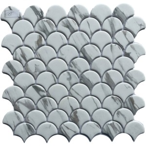 Мозаїка Mozaico de lux DPG185RG-366A-6 Super Marble 32,8x30,3 см