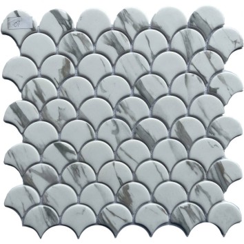 Мозаїка Mozaico de lux DPG185RG-366A-6 Super Marble 32,8x30,3 см