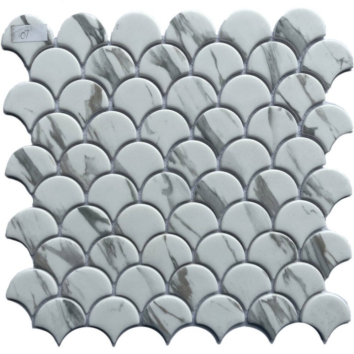 Мозаїка Mozaico de lux DPG185RG-366A-6 Super Marble 32,8x30,3 см