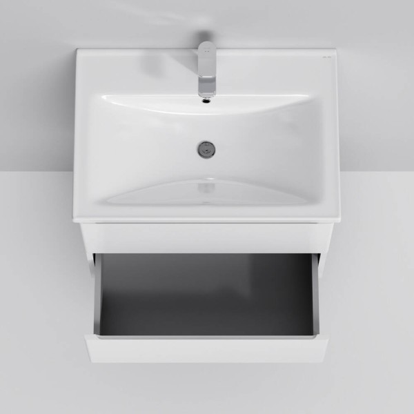 Тумба з раковиною AM.PM X-Joy M85 - FHX0652 - WC0652WG38 підвісна, 65 см, білий глянець