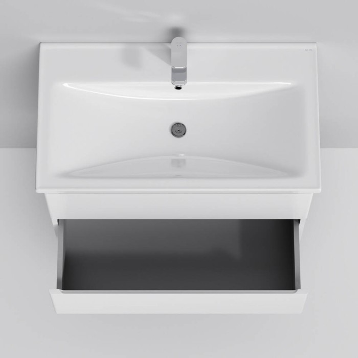 Тумба з раковиною AM.PM X-Joy M85 - FHX0802 - WC0802WG38 підвісна, 80 см, білий глянець