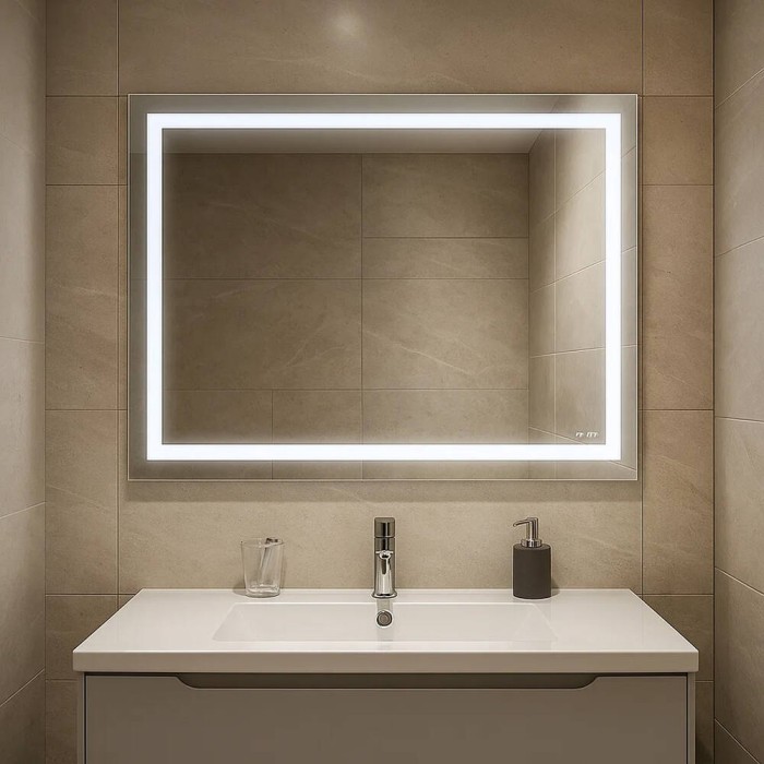Дзеркало AM.PM GEM M91AMOX0801WG38 з LED-підсвічуванням 80х70 см