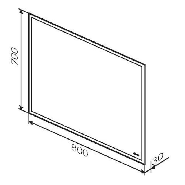 Дзеркало AM.PM GEM M91AMOX0801WG38 з LED-підсвічуванням 80х70 см