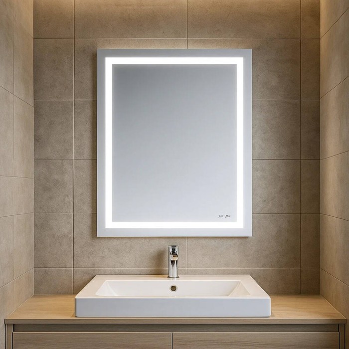 Дзеркало AM.PM GEM M91AMOX0551WG38 з LED-підсвічуванням по периметру, 55х70 см