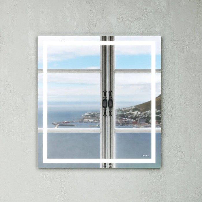 Дзеркало AM.PM GEM M91AMOX0651WG38 з LED-підсвічуванням, 65х70 см