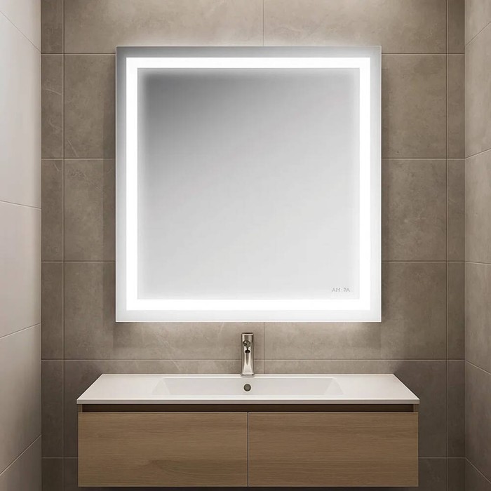 Дзеркало AM.PM GEM M91AMOX0651WG38 з LED-підсвічуванням, 65х70 см