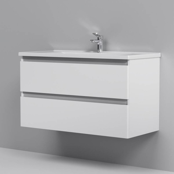 Тумба з раковиною AM.PM X-Joy M85 - FHX1002 - WC1002WG38 підвісна, 100 см, білий глянець