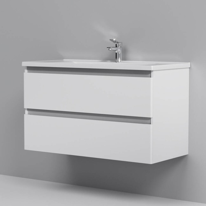 Тумба з раковиною AM.PM X-Joy M85 - FHX1002 - WC1002WG38 підвісна, 100 см, білий глянець
