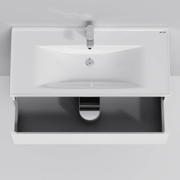 Тумба з раковиною AM.PM X-Joy M85 - FHX1002 - WC1002WG38 підвісна, 100 см, білий глянець