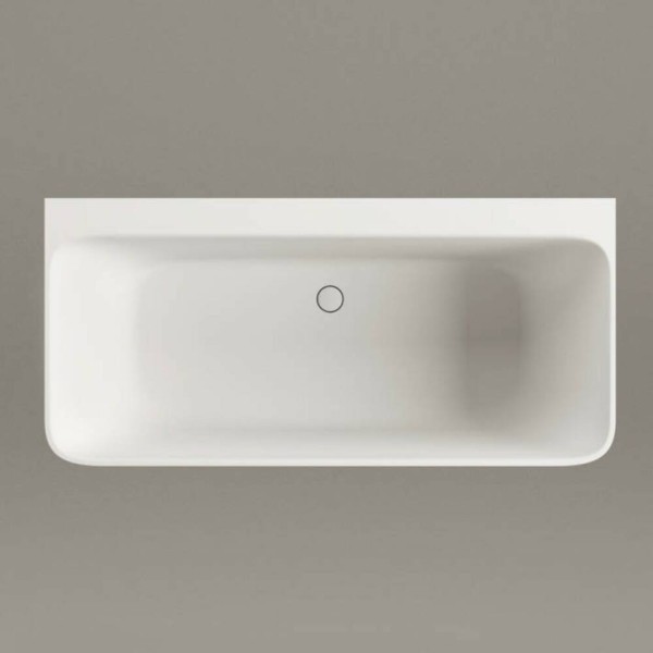 Ванна зі штучного каменю PAA QUADRO VAQUAWAS/00 Silkstone 160х75 см, пристінна, білий мат