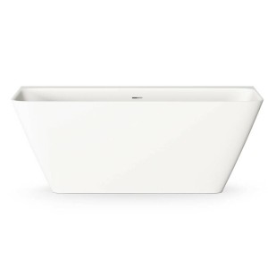 Ванна зі штучного каменю PAA QUADRO VAQUAWAS/00 Silkstone 160х75 см, пристінна, білий мат