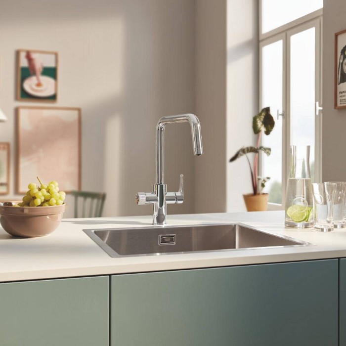 Змішувач для кухні Grohe Blue Pure Eurosmart 30583000 з можливістю підключення до фільтру