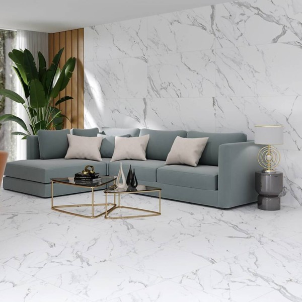 Керамограніт Cersanit Atlantis White Satin Rect 59,8х119,8 см