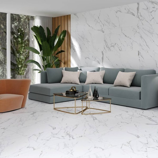Керамограніт Cersanit Atlantis White Satin Rect 59,8х59,8 см