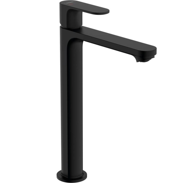 Змішувач для раковини Hansgrohe Rebris S CoolStart EcoSmart+ 72590670 чорний матовий