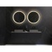 Дзеркало Luxury Wood Perfection Slim з LED підсвіткою, дуб натуральний, сенсорна кнопка-димер, 850х850мм