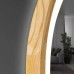 Дзеркало Luxury Wood Perfection Slim з LED підсвіткою, дуб натуральний, сенсорна кнопка-димер,750х750мм