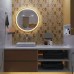 Дзеркало Luxury Wood Perfection Slim з LED підсвіткою, дуб натуральний, сенсорна кнопка-димер, 650х650мм