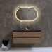 Дзеркало Luxury Wood Freedom Slim з LED підсвіткою, дуб натуральний, сенсорна кнопка-димер, 550х850 мм