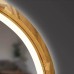 Дзеркало Luxury Wood Freedom Slim з LED підсвіткою, дуб натуральний, сенсорна кнопка-димер, 500х800 мм