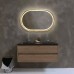 Дзеркало Luxury Wood Freedom Slim з LED підсвіткою, дуб натуральний, сенсорна кнопка-димер, 500х800 мм