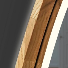 Дзеркало асиметричне Luxury Wood Dali з комбінованою LED підсвіткою, дуб натуральний, 550х850мм