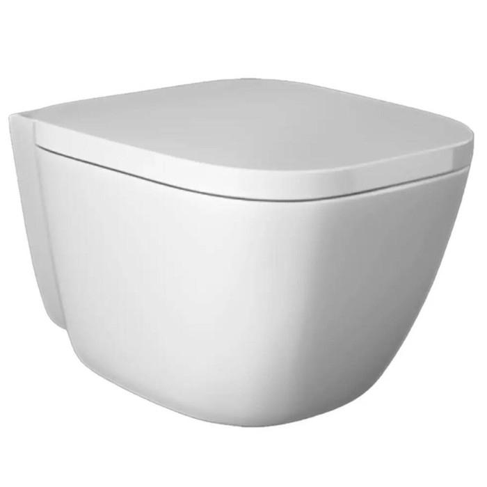 Унітаз підвісний RAK Ceramics One EL13AWHA + ONSC0004 безобідковий з кришкою Soft Close