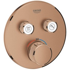 Змішувач прихованого монтажу для душу Grohe Grohtherm SmartControl 29119DL0 з термостатом, теплий захід сонця (брашоване рожеве золото)