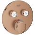 Змішувач прихованого монтажу для душу Grohe Grohtherm SmartControl 29119DL0 з термостатом, теплий захід сонця (брашоване рожеве золото)