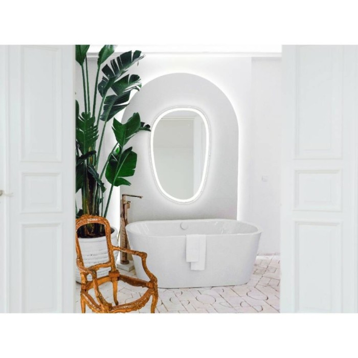 Дзеркало Devit Style 5415100 асиметричне 1000х650, з тачсенсором та LED підсвідкою