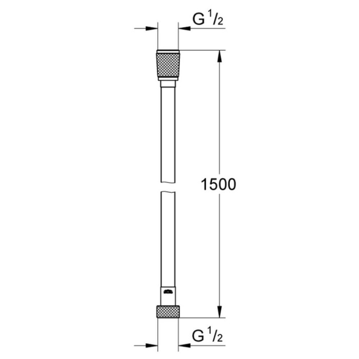 Душовий шланг Grohe Silverflex 28364001 хром, 1,5 м