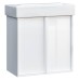 Тумба з раковиною Devit Quadra 83055W, 55 см, біла глянцева