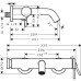 Змішувач для ванни Hansgrohe Tecturis S 73422140