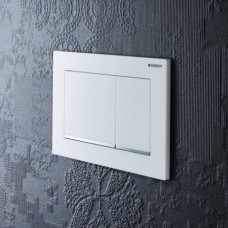 Клавіша змиву Geberit Sigma20 square 115.883.JT.1 білий мат/хром глянець