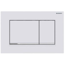 Клавіша змиву Geberit Sigma20 square 115.883.JT.1 білий мат/хром глянець