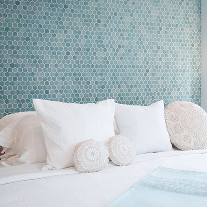 Мозаїка Mozaico de lux (M)DPG098TM-086A-6 Marble Blue 31,7х32,5 см