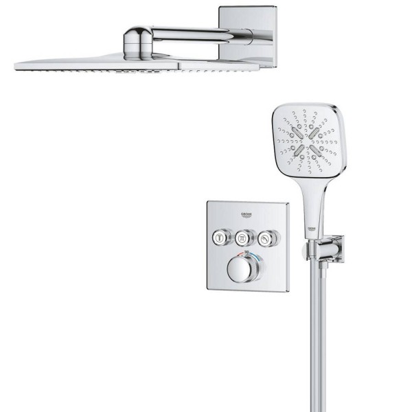 Душова система прихованого монтажу на 3 виходи з термостатом Grohe Grohtherm SmartControl 34864000