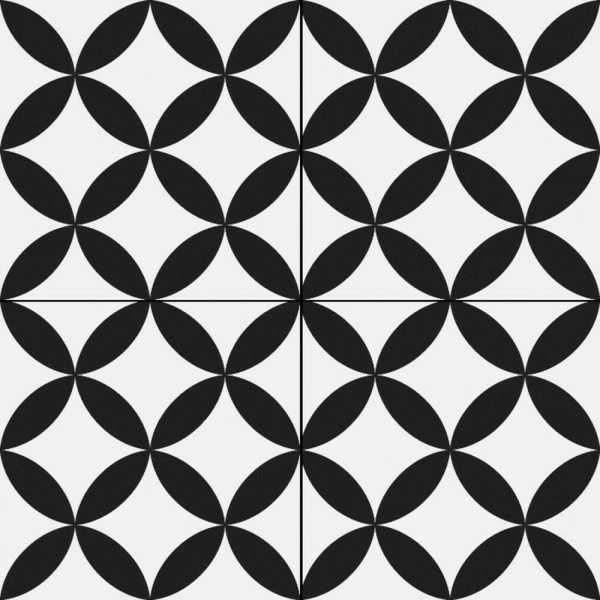 Керамограніт Almera Ceramica (Spain) Pris.Pre. Circle Black 45х45 см