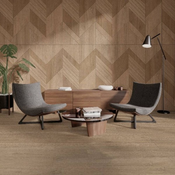 Керамограніт Almera Ceramica (Spain) Couvet Wood Art Deco 75x150 см