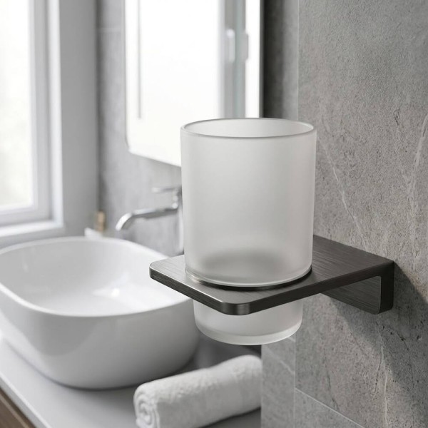 Склянка Devit Do It 4030120 з тримачем, brushed gun metal